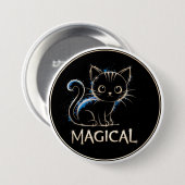 Magisches Kätzchen Button (Vorne & Hinten)