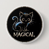 Magisches Kätzchen Button (Vorderseite)
