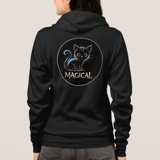 Magisches Kätzchen Hoodie (Rückseite)