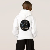 Magisches Kätzchen Hoodie (Schwarz voll)