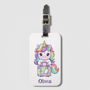 Magisches Kawaii reisendes Einhorn Gepäckanhänger