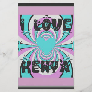 Magisches Kenia: ICH LIEBE KENIA Briefpapier