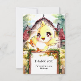 Magisches Küken Hühnchen Geburtstag Dankeskarte