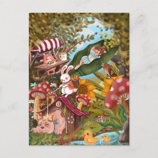 Magisches Land Postkarte (Vorderseite)