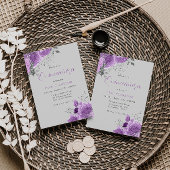 Magisches Lavender & Silver Quinceanera Party Einladung