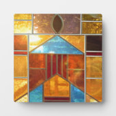 Magisches Licht, das aus den Fenstern der Kirche s Fotoplatte (Vorderseite)