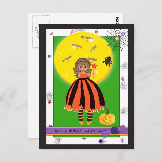 Magisches Mädchen Postkarte (Vorne/Hinten)