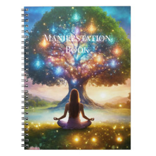 Magisches Manifestationsbuch für Meditation Notizblock