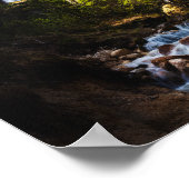 Magisches Märchen am Wasserfall Peričnik, Slowenie Poster (Ecke)