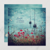 Magisches Meer der Liebe - Hochzeit Einladung (Vorne/Hinten)