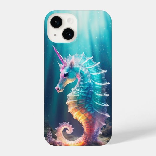 Magisches Meer Einhorn iPhone Hülle (Rückseite)