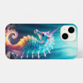 Magisches Meer Einhorn iPhone Hülle (Rückseite (Horizontal))