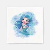 Magisches Mermaid-Party Serviette (Vorderseite)