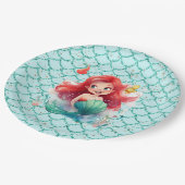 Magisches Mermaid-Themed-Party Pappteller (Schrägansicht)