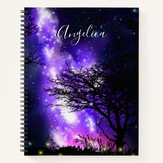 Magisches MilchstraßNotebook Notizblock (Vorderseite)