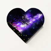 Magisches MilchstraßNotebook Notizblock (Rückseite)