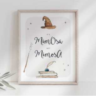 Magisches Mimosa-Getränke-Schild Poster