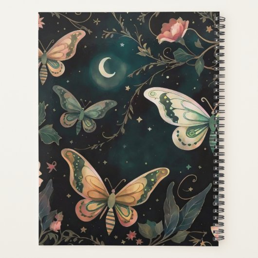 Magisches Mitternachtsgarten Planer (Rückseite)