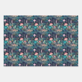 MAGISCHES MUSHROOM WALDGESCHENK GESCHENKPAPIER SET