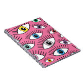 Magisches Muster mit bunten Augen. Mystischer Hint Notizblock (Rechte Seite)