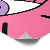 Magisches Muster mit bunten Augen. Mystischer Hint Poster (Ecke)