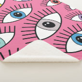 Magisches Muster mit bunten Augen. Mystischer Hint Sherpadecke (3/4)