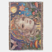 Magisches Mystical Fantasy Girl Decke (Vorderseite Vertikal)