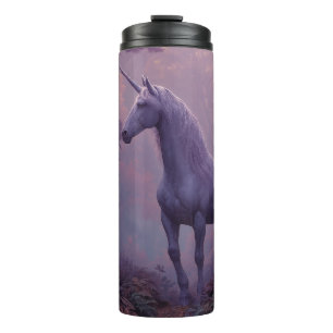 Magisches mystisches Einhorn im verzauberten Walds Thermosbecher