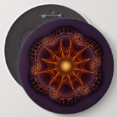 Magisches mystisches Fraktal Button (Vorne & Hinten)