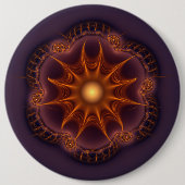 Magisches mystisches Fraktal Button (Vorderseite)