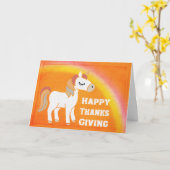 Magisches mystisches Glück Erntedankfest Einhorn Karte (Gelbe Blume)