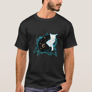 Magisches Mystisches Katzenpaar Yin Yang 6 Ying De T-Shirt