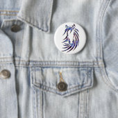 Magisches mystisches Pferdeporträt Button (Beispiel)