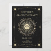 Magisches mystisches Tarot boho Abschluss Einladung (Vorderseite)