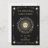 Magisches mystisches Tarot Boho Einladung (Vorderseite)