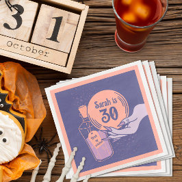 Magisches mystisches Wicked-Halloween-Party Serviette