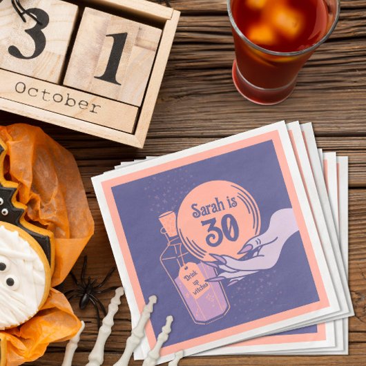 Magisches mystisches Wicked-Halloween-Party Serviette