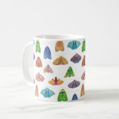 Magisches Nachtmottenmuster Mystischer Schmetterli Kaffeetasse (Vorderseite Links)