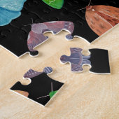 Magisches Nachtmottenmuster Mystischer Schmetterli Puzzle (Seite)
