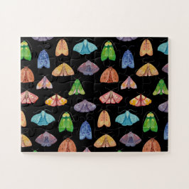 Magisches Nachtmottenmuster Mystischer Schmetterli Puzzle