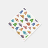 Magisches Nachtmottenmuster Mystischer Schmetterli Serviette (Ecke)