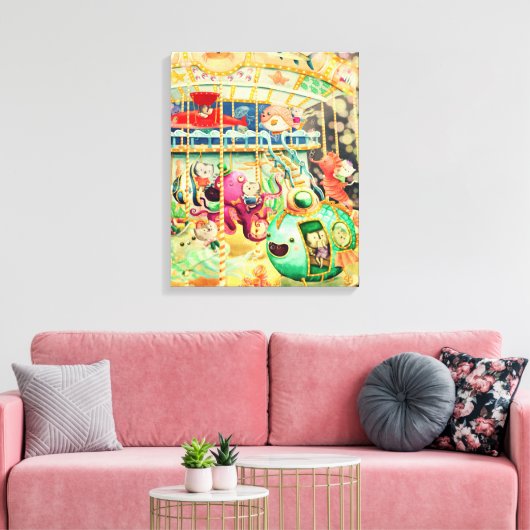 Magisches Nautikkarussell Leinwanddruck (Insitu (Wohnzimmer))