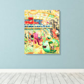 Magisches Nautikkarussell Leinwanddruck (Insitu (Holzboden))