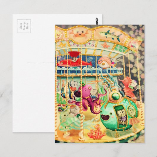 Magisches Nautikkarussell Postkarte (Vorne/Hinten)