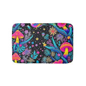 Magisches Neon Forest Night Traumdesign Badematte (Vorderseite)