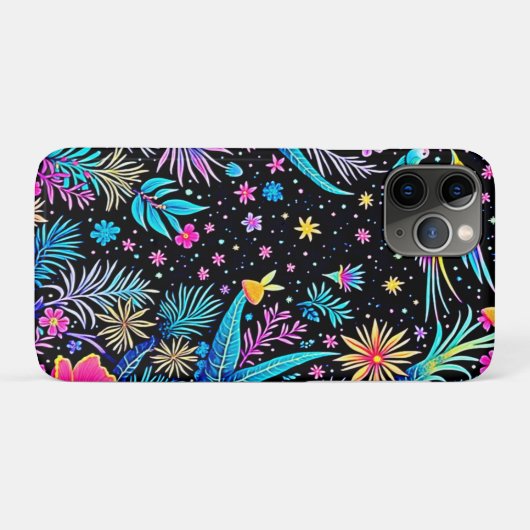 Magisches Neon Forest Night Traumdesign Case-Mate iPhone Hülle (Rückseite (Horizontal))