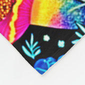 Magisches Neon Forest Night Traumdesign Fleecedecke (Ecke)