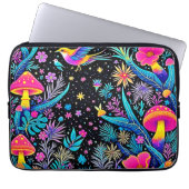 Magisches Neon Forest Night Traumdesign Laptopschutzhülle (Vorderseite)