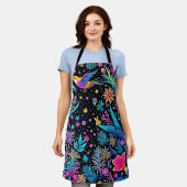 Magisches Neon Forest Night Traumdesign Schürze (Getragen)