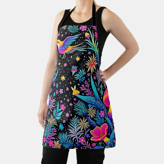 Magisches Neon Forest Night Traumdesign Schürze (InSitu)